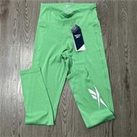 Reebok Womens Identity Training Big Logo Tight Leggings Sport Green Small - S Regular