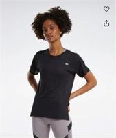 Reebok Womens Active T-Shirt Top Uk Large Black Athletic Training Gym Workout - L Regular