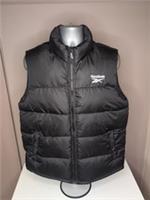 Reebok Puffer Vest Gilet Black Size Large Brand New with Tags Zip Up - L Regular