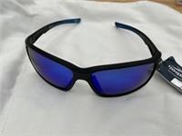 Reebok Sports Wrap Sunglasses RV4330/02 Matt Black / Blue New