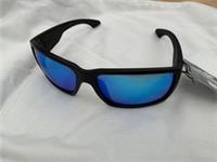 Reebok Sports Wrap Sunglasses RV9309/03 Matt Black / Blue New