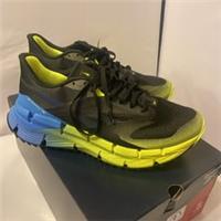 Reebok FloatzigAdventure 1 Black Digital Lime Blue Mens Running Trainers Size 9