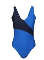 Reebok One-Piece Swimsuit Size Small UK 10 Blue & Navy Swimming Costume BNWT - 10 Regular