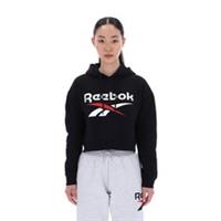 Reebok AVERY 2 COL OVERSIZED CROPPED HOODY BLACK