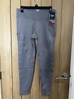 Ladies Reebok Grey/Purple Leggings Size Large Brand New Genuine #E10