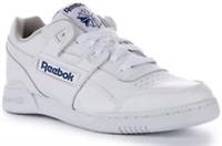 Reebok Workout Plus Full Grain Leather Retro Classic Shoe White Mens UK 6 - 12