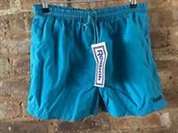 Vintage Reebok 90s Shorts Logo Turquoise Green Size - 30" NEW OLD STOCK - 30 Regular