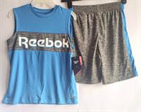 Reebok Blue And Grey Basketball Set, Top & Shorts- Age 9-10 Years- FREE POSTAGE