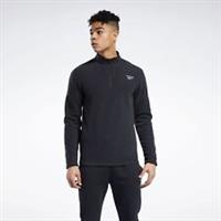 Reebok Mens Outerwear Quarter-Zip Polar Fleece Sweatshirt - Size Medium - M Regular