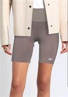 Ladies Reebok High Rise Gym Training leggings shorts small 8-10 grey RRP £35 - S Regular