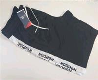 Reebok Drawstring TE Linear Logo BLACK Basketball Shorts Mens L FREE SHIPPING - L Regular