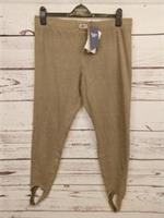 Reebok Womens Leggings - Foot Strap - Camel Colour - UK Size XL 20/22 - BNWT - XL Regular
