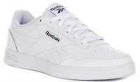 Reebok Court Advance Low Cut Leather Lace Up Mens Trainer White Green UK 7 - 12