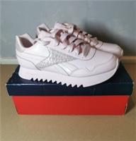 Boxed Pink Reebok Royal CLJog 3 Plat Kids girls running shoes size 4 Uk New
