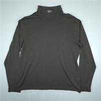 Reebok Mock Neck T Shirt Mens Size M Brown Long Sleeve Logo Reebok T Shirt - M Regular