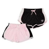 Reebok Girls Logo Running Shorts (Pack of 2)S Pink Lady GT13627