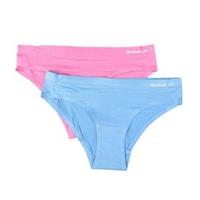 Reebok Womens/Ladies Plain Briefs (Pack of 2) GT23084 - S Regular