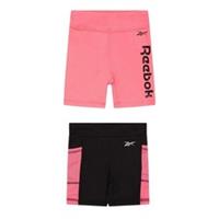 Reebok Childrens/Kids Jersey Shorts (Pack of 2)18-24 Months Sunset/Black GT3300