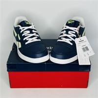 Reebok Court Advance Trainers Kids Womens Navy White Yellow UK Size 5.5 EU 38