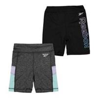 Reebok Girls Slim Shorts (Pack of 2) GT15881
