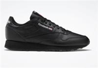 Reebok Classic Leather Black Retro Fashion Running Shoes Trainers