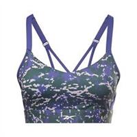 Reebok Womens Lux Speckle Modern Safari Strappy Bra Medium Impact Sports - 2XS(0-2) Regular