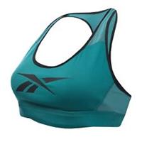 Reebok Womens Hero Racer Sports Bra Training Fitness Gym Crop Top High Impact - 4-6 Regular