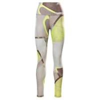 Reebok Womens Bold High Rise Leggings Activewear Training Sports Bottoms Fitness - 8 / 10 Regular