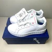 REEBOK Royal complete PFM Womens Trainers Court Shoes White/Pink UK 3 Eu 35.5