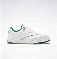 Size UK 9 - Reebok BB 4000 II White/Green Trainers Shoes Sneakers