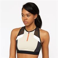Reebok Cropped Top Sports Bra Tank Size M 12-14 Half Zip Speedwick Colorblock - M MEDIUM 12 14 Regular