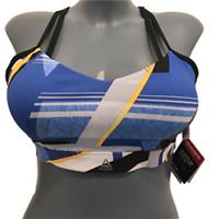 Reebok Hero Strappy Blue Sports Bra 16 - 18 L wirefree padded medium support - 16 - 18 Regular