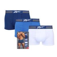 Men's Reebok 3 Pack of Sports Trunks in Blue - M Regular