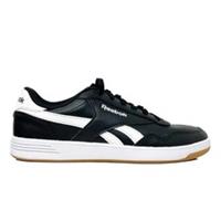 Size UK 8 - Reebok Men's Royal Techque Black Leather Trainers Shoes Sneakers