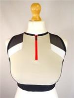 Reebok Cropped Top Sports Bra Tank Size M 12-14 Half Zip Speedwick Colorblock - M MEDIUM 12 14 Regular