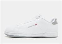 Size UK 11 - Reebok NPC II White Trainers Shoes Sneakers