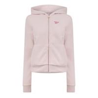 Reebok Womens Sl Fleece Fz Zip Hoodie Hooded Sweatshirt Top - 0-2 Regular
