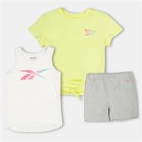 Reebok Kids Ombre 3pc Set Baby Top And Short - 5-6 Years Regular
