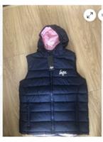 BNWT Hype Gilet Girls NAVY/PINK Age 9/10 years rrp £49.99 reebok puma 🎄Xmas 🎁