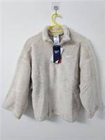 Reebok MYT Cozy Pack Coverup Fleece Sweatshirt Beige Stucco Size S BNWT - S Regular
