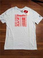 Reebok RC AC cotton tee blue white mens Tshirt size M - M Regular