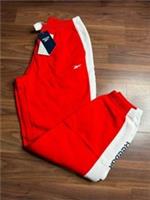 Reebok womens Tee linear logo pants trousers red white size S - S Regular