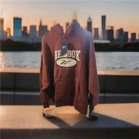 Reebok Classic Hoodie Burgundy Size Large Bnwt - L Regular
