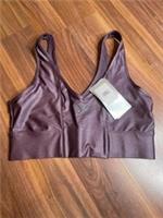 Reebok Wonder Woman Womens Purple Sports Bra New With Tags Size M - M Regular