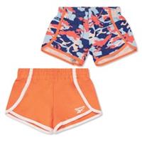 Reebok Kids 2 Pack Camo Shrt Jersey Shorts - 7-8 Regular