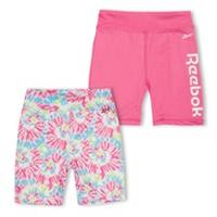 Reebok Kids 2p T Dye Swrl Jersey Shorts - 9-10 Regular
