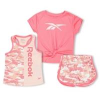 Reebok Kids Short 3pc Set Baby Clothing - 5-6 Years Regular