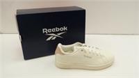 Reebok Women's Court Clean Trainer Size UK 4 Chalk Synthetic Leather Low Top