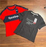 Reebok essential textured T-shirts bundle red grey top women's size M - 10 Regular