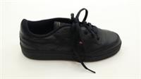 Reebok Men's Classic Trainer Size UK 4.5 Black Leather Low Top Lace-up